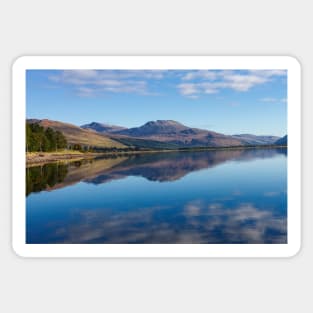 Loch Carron from the village of Lochcarron Sticker